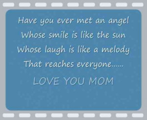 That's my Mom! I love you and miss you Mom, xox ...