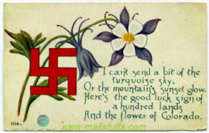 Swastika good luck quotes in american greeting cards
