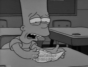 depression sad lonely pain hurt cartoon alone hate Scared the simpsons ...