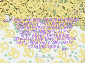 birthday quotes for 50th birthday