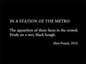 ezra pound in a station of the metro