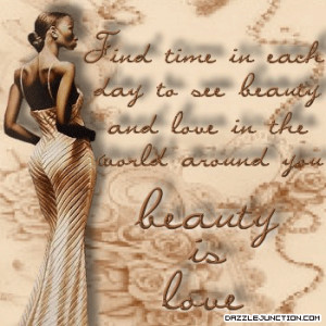 African American Love Quotes Beauty is love quote