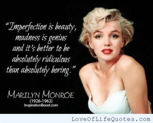 Marilyn Monroe quote on Beauty