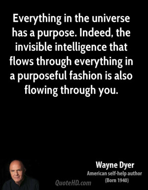 through everything in a purposeful fashion is also flowing through you
