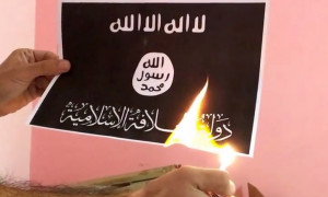 The Burn Isis Flag...
