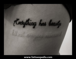 Word Tattoo Quotes ~ 3 Word Love Quotes For Tattoos