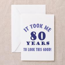 Hilarious 80th Birthday Gag Gifts Greeting Card for