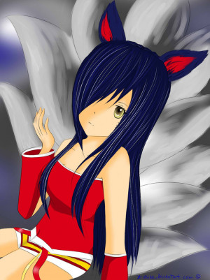 Ahri League Of Legends By Xrukiaa D5nzdgbjpg