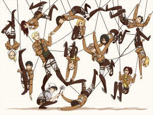 ... no Kyojin, Mikasa Ackerman, Armin Arlert, Annie Leonhardt, Marco Bodt