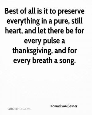 Konrad von Gesner Thanksgiving Quotes
