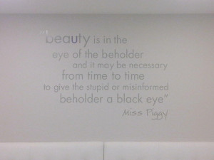 ... around dishing out black eyes, you might want make a visit to the spa