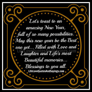 Let’s Toast To An Amazing New Year..