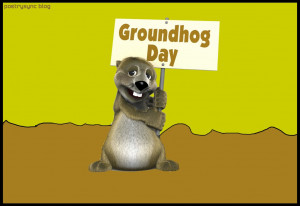 Groundhog Day Cartoon Clipart Image