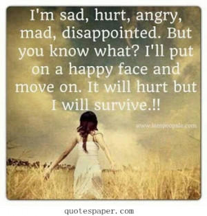 It will hurt but I will survive
