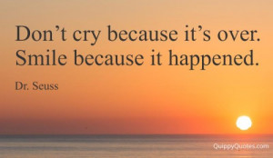 dr seuss don't cry quote