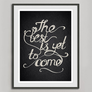 Motivational Quote Print Retro Poster A3 Hand Drawn Typography ...