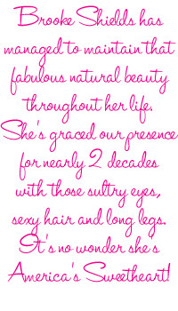 Brooke Shields Quote The Day