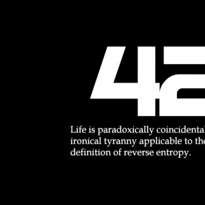 text quotes the hitchhikers guide to the galaxy monochrome text only ...