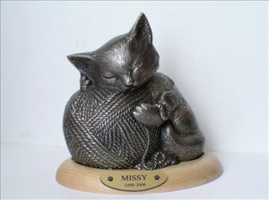 Kittys Ball Of Yarn Cat Cremation Urns