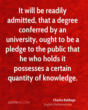 It will be readily admitted, that a degree conferred by an university ...