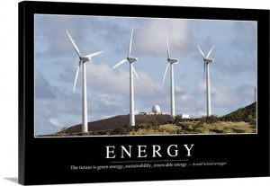Energy: Inspirational Quote and Motivational Poster Wall Art