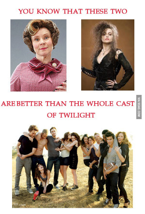 Dolores Umbridge & Bellatrix Lestrange VS Twilight Cast