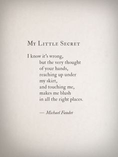 Thoughts, Hot Stuff, Sexy, Michael Faudet, Naughty, Places, Things ...