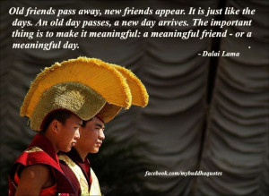... make it meaningful a meaningful friend or a meaningful day dalai lama