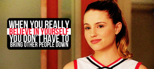 10 days of quinn fabrayday two - favorite line/quote