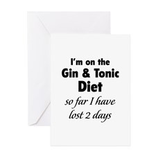 Gin And Tonic Greeting Cards
