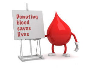 ... age and over 50 Kgs. in weight can donate blood once in three months
