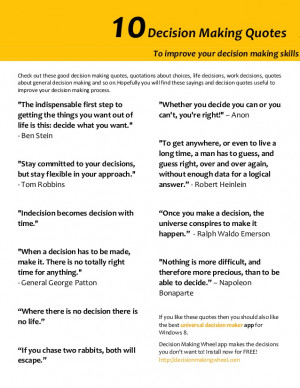 10 Decision Making Quotes to Improve Your Decision Making Skills