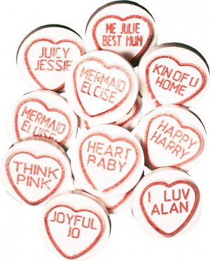 iconic Love Hearts sweets,