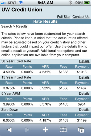 Mortgage Rate Quotes