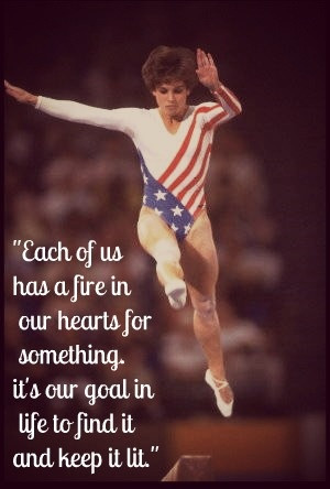 ... Lou Retton, gold, silver and bronze medalist in gymnastics in 1984