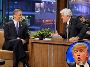 Barack Obama, Jay Leno, Tonight Show, Donald Trump