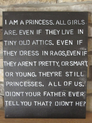 Princess Quote Sign by kacimari on Etsy. $30.00, via Etsy.