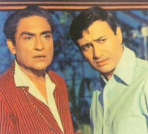 Ashok Kumar and Dev Anand in Jewel Thief (1967)