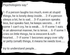 Try to understand people