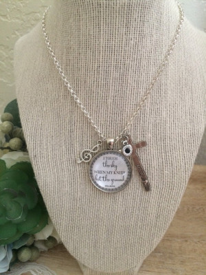 Touch the Sky-Hillsong (Quote Pendant Necklace)