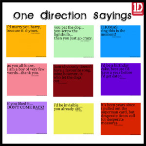 One Direction Funny Quotes and Sayings