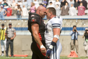 ... brian bosworth characters battle still of bill goldberg and brian