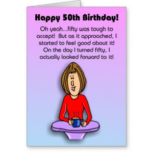 Funny Birthday Card: Celebrating 50th Birthday