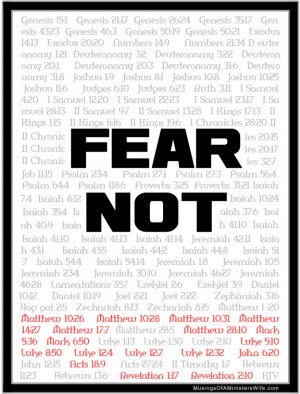 FEAR NOT- How Many Times is it REALLY in the Bible? And a FREE ...