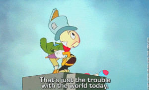 Jiminy Cricket Pinocchio Conscience Jiminy cricket: [watching]