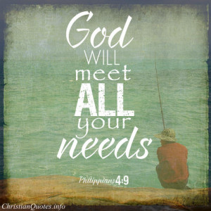 Philippians 4:9 Bible Verse – God Meets Needs