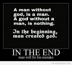 In the end man will fix his mistake