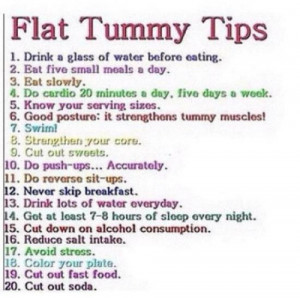 tips for flat tummy