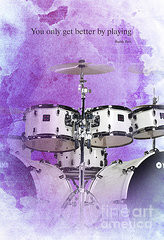 Buddy Rich Posters - Buddy Rich Drums Quote - Purple Poster by Pablo ...