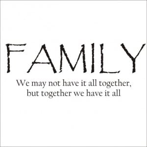 Family Images With Quotes Family quote large vinyl decal